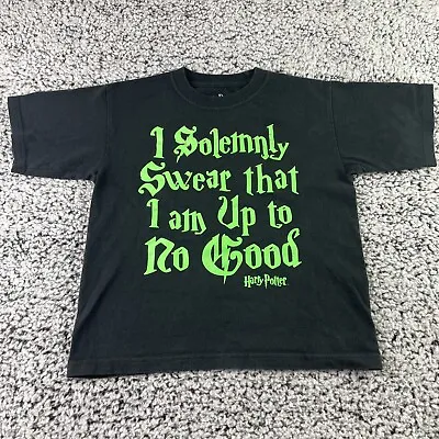 Buy Harry Potter Shirt Youth M Black Tee I Solemnly Swear That I Am Up To No Good • 5.50£