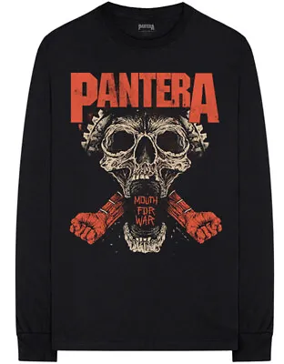 Buy Pantera Mouth For War Black Long Sleeve Shirt OFFICIAL • 20.89£
