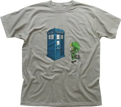 Buy Legend Of Zelda Inspired Ocarina Vs TARDIS Printed Cotton T-shirt 9730 • 13.95£