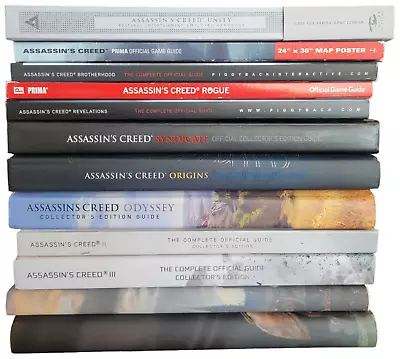Buy ASSASSIN'S CREED Official Video Game Guides LOT Of 12 Collector's Edition HC PB • 137.77£
