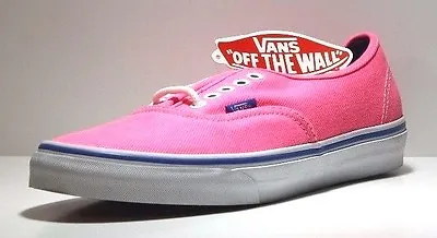 Buy Vans Unisex Authentic Skate Shoe, Color (Washed Twill) Pink/Palace Blue • 59.46£