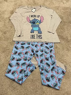Buy Disney Stitch Pyjamas Size 16-18 New With Tags • 10.50£