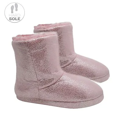 Buy Ladies Slipper Boots,Ladies Slipper Booties Womens Warm Fleece Lined Ankle Boots • 13.97£