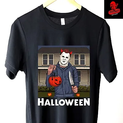 Buy Michael Myers  Halloween  Retro Horror Movie Unisex Cotton T-Shirt S-3XL  🎃 • 26.40£