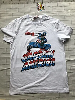 Buy Captain America White Top Medium • 10£