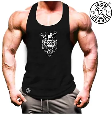 Buy King Gorilla Vest Gym Clothing Bodybuilding Training Workout Boxing MMA Tank Top • 11.03£