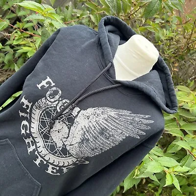 Buy Foo Fighters Spell Out Wings Hoodie Hoody Tour Rock Band Merch S Small • 54.99£
