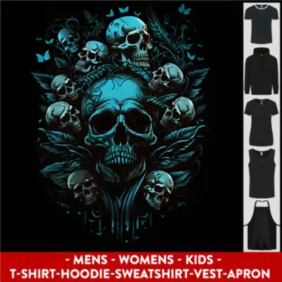 Buy Skull Tree Gothic Heavy Metal Rock Music Biker Mens Womens Kids Unisex • 29.99£