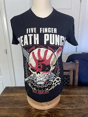 Buy Five Finger Death Punch Got Your Six 2017 Band Tour Black T-Shirt Metal Mens Med • 13.95£