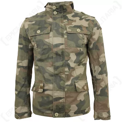 Buy Brandit Britannia Jacket - Light Woodland Camo - Coat Mens Army All Sizes New • 66.95£