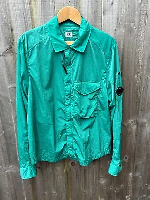 Buy C.P Company Chrome Overshirt Shimmer Jacket Green Size Medium Goggle Brand New • 270£