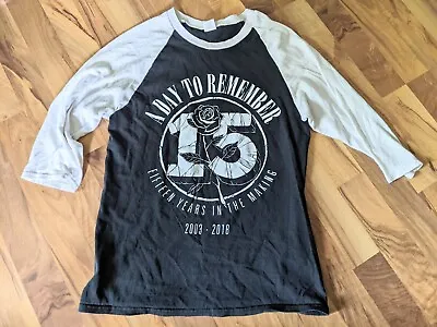 Buy RARE A Day To Remember Band 15 YEARS T Shirt Size Small ADTR Punk Rock • 31.27£