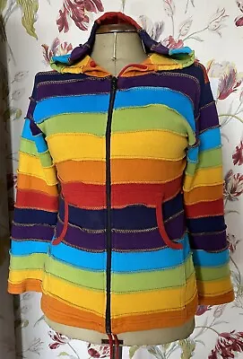 Buy EzHiPpiE  Rainbow Zip Up Hoodie Size S Pride • 20£