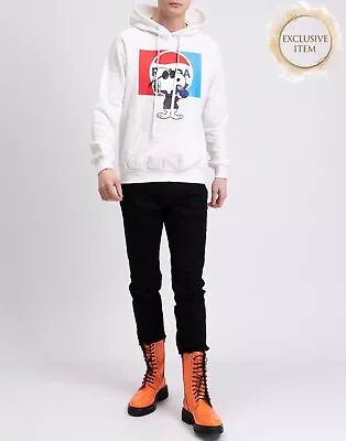 Buy RRP€240 F*CK YOUR FAKE Hoodie Size M Snoopy Print Drawstring Made In Italy • 7.50£