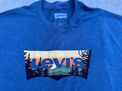 Buy Levi's Yosemite BatWing T Shirt, XXL, 2XL, Limited Edition, Blue, California • 29.99£