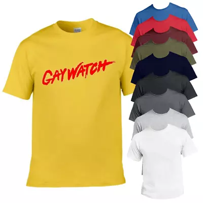Buy Gaywatch T-Shirt LGBT+ Novelty Pride Funny Joke Printed Unisex Short Sleeve Tee • 14.95£