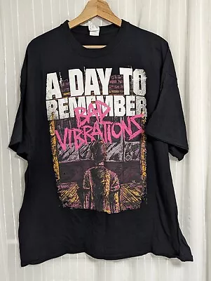 Buy A Day To Remember Tour T-shirt Men's Large Black Bad Vibrations 2017 2XL • 24.99£