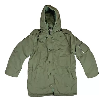 Buy Winter Jacket Army Style Parka Padded Insulated Dubon Hooded Olive Field Coat • 32.29£