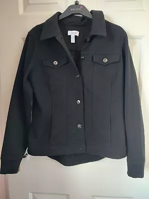 Buy Denim And Co Comfy Denim Jacket Small Unworn Black. • 40£