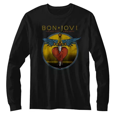 Buy Bon Jovi You Give Love A Bad Name Adult Long Sleeve T Shirt Official Music Merch • 44.18£