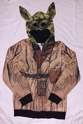 Buy Star Wars Yoda Mask Youth Medium Zip Up Hoodie Jacket • 23.68£