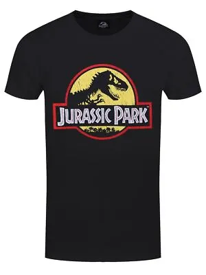 Buy Jurassic Park T-shirt Original Logo Distressed Men's Black • 14.99£