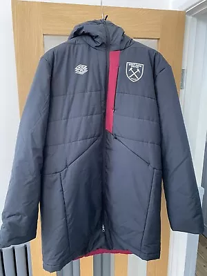 Buy West Ham United Umbro Black 23/24 Training Padded Jacket XXL • 28£
