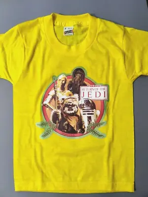 Buy Star Wars Return Of The Jedi Vintage 1983 Youth Size 7 Rare Original T-Shirt • 74.84£