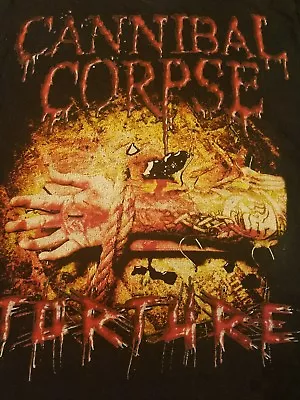 Buy Vtg Cannibal Corpse Torture Shirt S Brutal Metal Slayer Immolation Suffocation • 28.41£