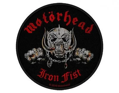 Buy MOTORHEAD Iron Fist Skull 2010 Circular WOVEN SEW ON PATCH Official Merch LEMMY • 3.49£