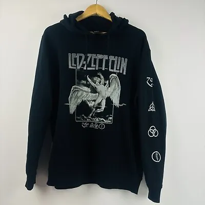 Buy Led Zeppelin Pullover Fleece Hoodie Jumper Sweatshirt Men's Large Band • 25.03£