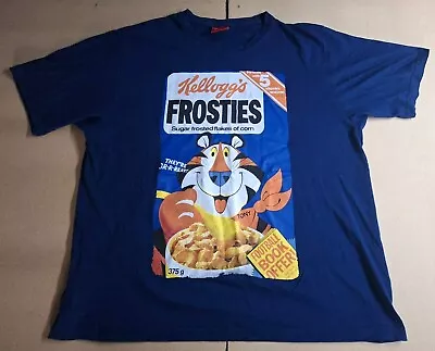 Buy Vintage Kellogg's Frosties Men's Large Print T-Shirt Large L • 8£