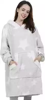 Buy Winthome Wearable Blanket Hoodie Womens Front Pocket Plush Oversized Plush Stars • 9.99£