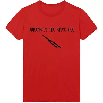 Buy QUEENS OF THE STONE AGE  -  Unisex T- Shirt -  Deaf Songs  -  Red  Cotton  • 16.99£