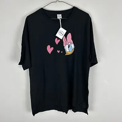 Buy Disney Daffy Duck Graphic T-Shirt Black MEDIUM (RXC97) 44” Bust • 10£