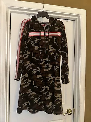 Buy Ladies Hot Kiss Hoodie Camouflage Dress  1X • 12.60£