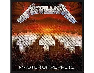 Buy METALLICA Master Of Puppets - 2013 - WOVEN SEW ON PATCH Official Merchandise • 3.99£