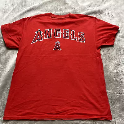 Buy Los Angeles Angels T Shirt Red Medium Graphic Print USA Baseball MLB • 13.88£