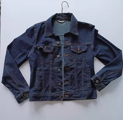 Buy Denim Jacket Women, UK Size 10, Dark Blue, Good Condition • 24.70£