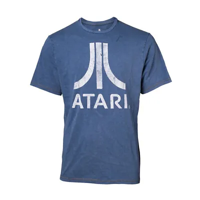 Buy ATARI Logo Faux Denim T-Shirt, Male • 14.99£