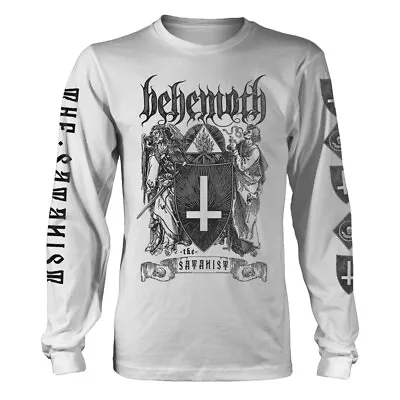 Buy Behemoth 'The Satanist' White Long Sleeve T Shirt - NEW OFFICIAL • 24.99£