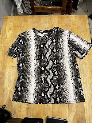 Buy FRED PERRY X AKANE UTSUNOMIYA Snake Skin Print T-Shirt Size 10 Rare • 9.99£
