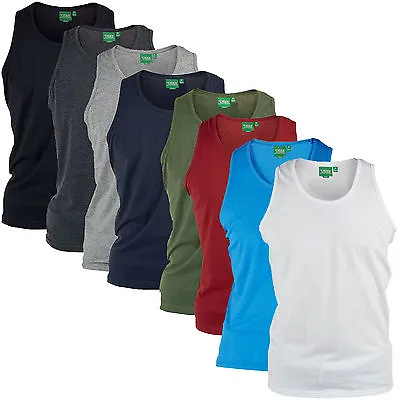 Buy D555 By Duke Mens Kingsize Muscle Vest T-Shirt Cotton Sleeveless Gym Tank Top XL • 9.99£