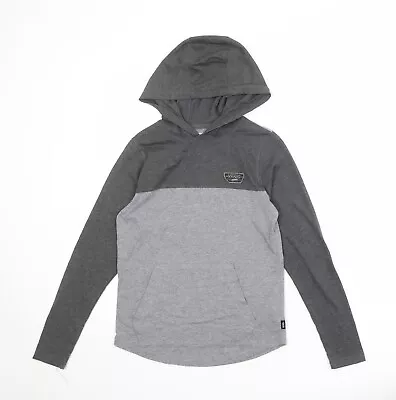 Buy VANS Womens Grey Colourblock Cotton Pullover Hoodie Size S Pullover • 8.75£