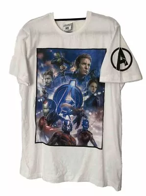 Buy Marvel Avengers End Game T Shirt White Excellent Men’s (Chest 36”) Free Post • 6£