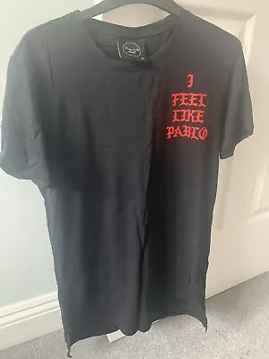 Buy Mens Black T Shirt With Red Pablo Graffics On Front And Back • 5.40£