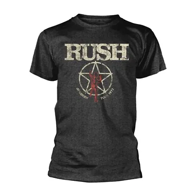 Buy Rush 'American Tour 1977' Dark Heather T Shirt - NEW • 15.99£