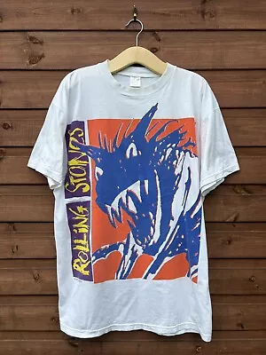 Buy The Rolling Stones Official Vintage Urban Jungle Tour 1990 Europe White T-Shirt • 30£