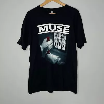Buy (Size: L) Muse Drones World Tour [U.S. Dates 2015/16] Black T-Shirt • 24.99£