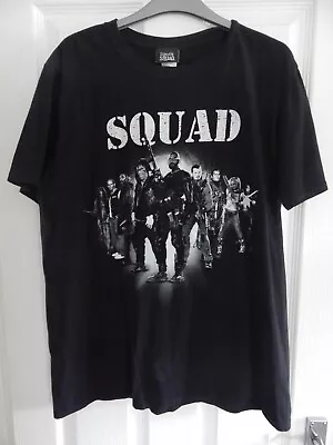 Buy Men's DC Comics Suicide Squad Black Short Sleeve Cotton T-Shirt Size Large • 4£